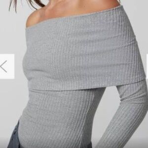 Super cute off the shoulder shirt